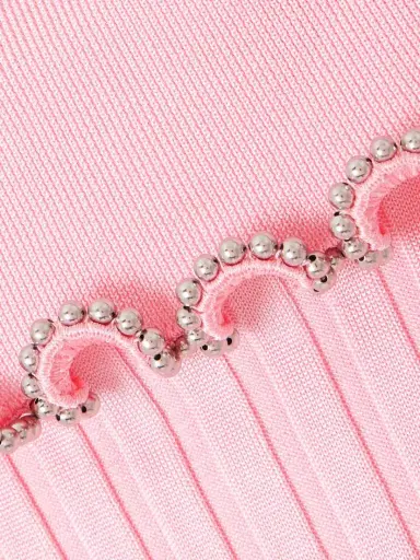 Jil Sander Bead-embellished Ribbed-knit Polo Shirt | Thumbnail 5 Jil Sander Bead-embellished Ribbed-knit Polo Shirt | Thumbnail 5