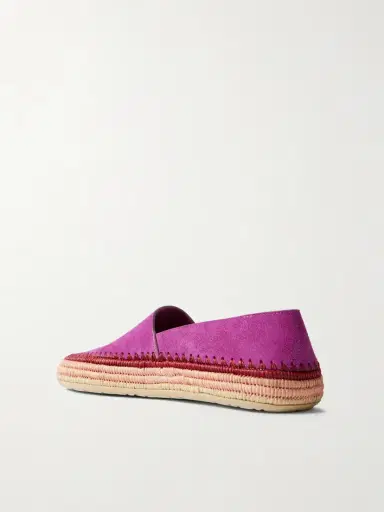 Loewe + Paula's Ibiza Rio Raffia-trimmed Suede Espadrilles | Thumbnail 3 Loewe + Paula's Ibiza Rio Raffia-trimmed Suede Espadrilles | Thumbnail 3