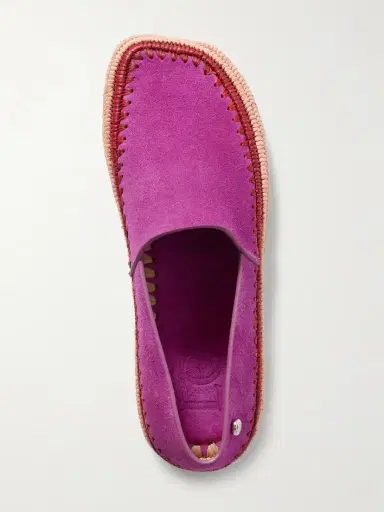 Loewe + Paula's Ibiza Rio Raffia-trimmed Suede Espadrilles | Thumbnail 5 Loewe + Paula's Ibiza Rio Raffia-trimmed Suede Espadrilles | Thumbnail 5