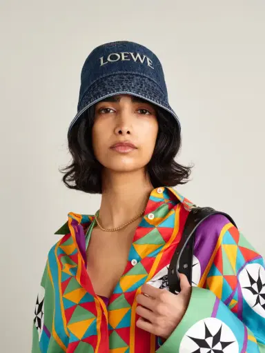 Loewe + Paula's Ibiza Embroidered Denim Bucket Hat | Thumbnail 2 Loewe + Paula's Ibiza Embroidered Denim Bucket Hat | Thumbnail 2