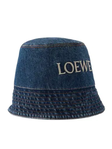 Loewe + Paula's Ibiza Embroidered Denim Bucket Hat | Thumbnail 1 Loewe + Paula's Ibiza Embroidered Denim Bucket Hat | Thumbnail 1