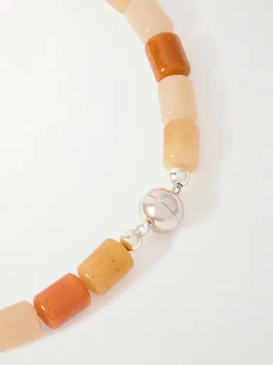 Julietta Mykonos Rhodium-plated, Enamel And Jade Necklace | Thumbnail 3 Julietta Mykonos Rhodium-plated, Enamel And Jade Necklace | Thumbnail 3