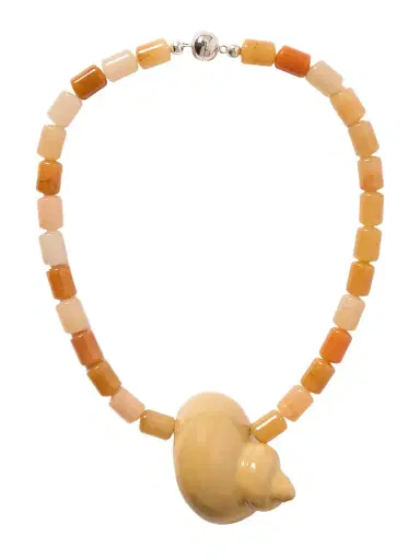 Julietta Mykonos Rhodium-plated, Enamel And Jade Necklace | Thumbnail 1 Julietta Mykonos Rhodium-plated, Enamel And Jade Necklace | Thumbnail 1