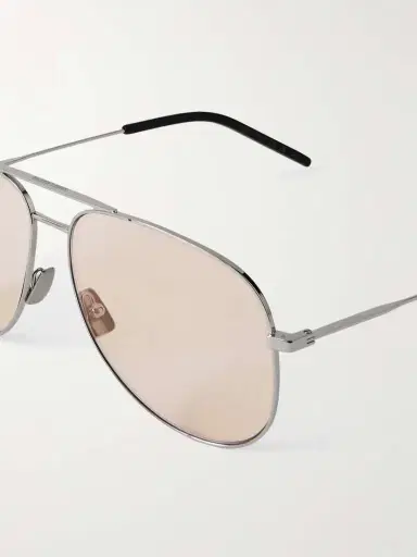 Saint Laurent Eyewear Classic 11 Aviator-style Silver-tone Sunglasses | Thumbnail 4 Saint Laurent Eyewear Classic 11 Aviator-style Silver-tone Sunglasses | Thumbnail 4