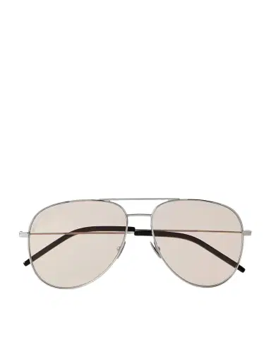 Saint Laurent Eyewear Classic 11 Aviator-style Silver-tone Sunglasses | Thumbnail 1 Saint Laurent Eyewear Classic 11 Aviator-style Silver-tone Sunglasses | Thumbnail 1