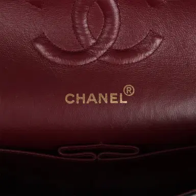 Chanel Vintage Chanel Medium Classic Double Flap Bag Black Lambskin Gold Hardware | Thumbnail 8 Chanel Vintage Chanel Medium Classic Double Flap Bag Black Lambskin Gold Hardware | Thumbnail 8