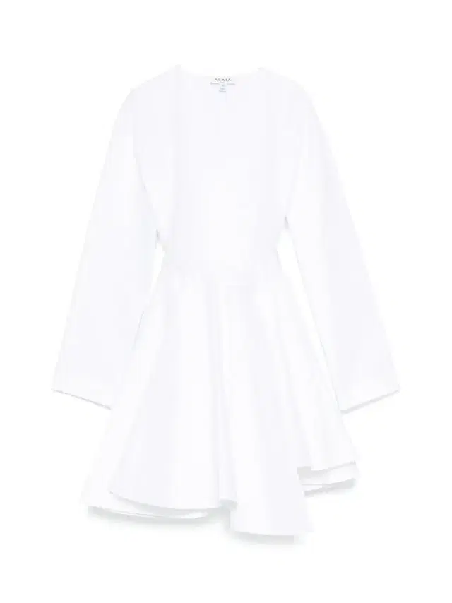Asymmetric Poplin Mini Dress Asymmetric Poplin Mini Dress