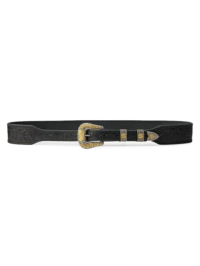Women's Tooled Leather Belt Women's Tooled Leather Belt