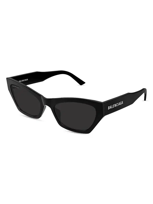 Women's Flat 56MM Cat-Eye Sunglasses - Black Women's Flat 56MM Cat-Eye Sunglasses - Black