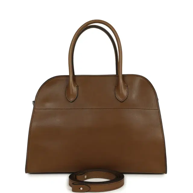 The Row Soft Margaux 12 Bag Muschio Saddle Leather Silver Hardware The Row Soft Margaux 12 Bag Muschio Saddle Leather Silver Hardware