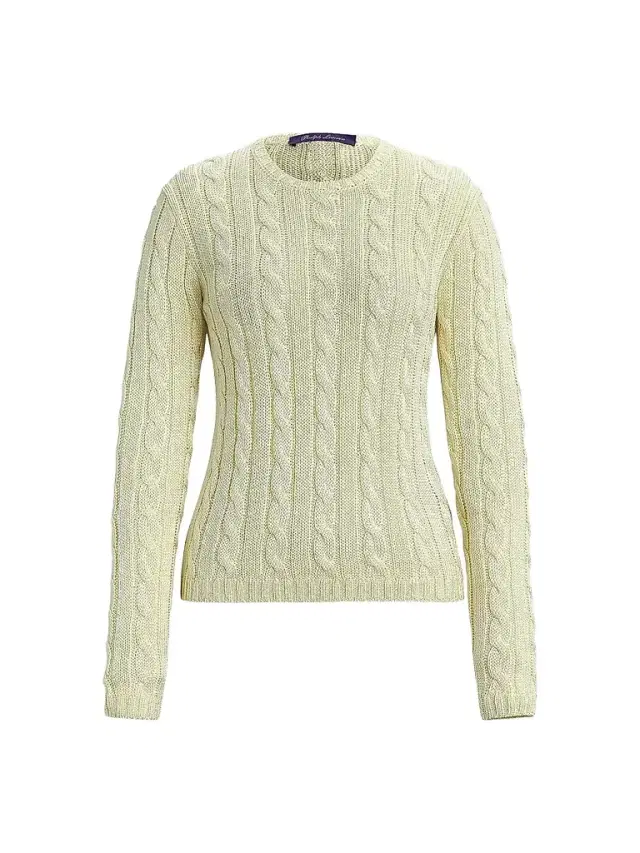Women's Cable-Knit Silk Sweater Women's Cable-Knit Silk Sweater