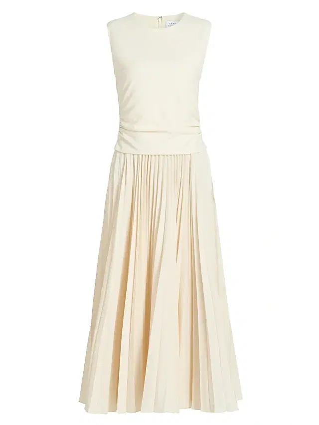 Women's Carly Pleated Sleeveless Midi-Dress Women's Carly Pleated Sleeveless Midi-Dress