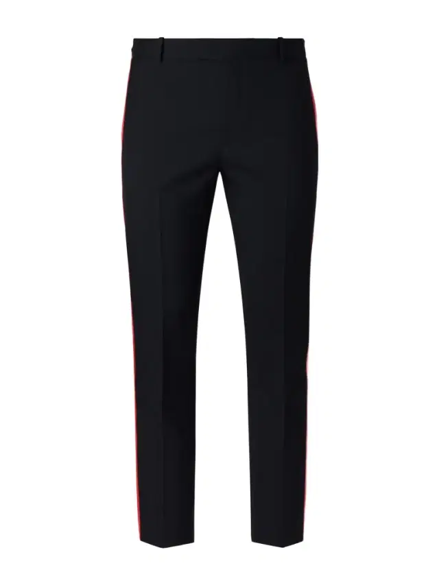 Slim-Fit Straight-Leg Pleated Wool Trousers - Men Slim-Fit Straight-Leg Pleated Wool Trousers - Men