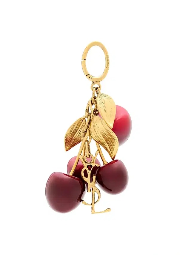 Women's Cassandre Cherry Bag Charm in Resin and Metal Women's Cassandre Cherry Bag Charm in Resin and Metal