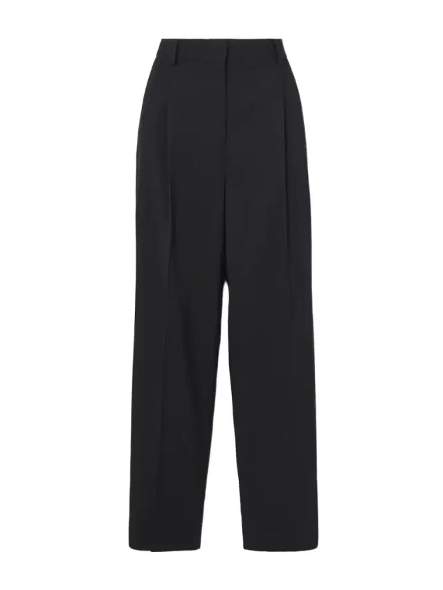 Pleated Twill Straight-leg Pants Pleated Twill Straight-leg Pants