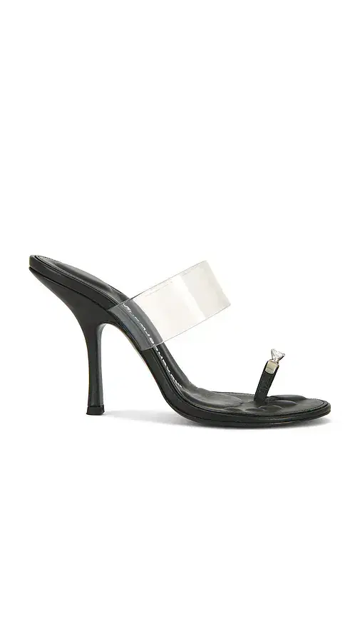 Bianca 105mm Sandal With Crystal Toe Ring Bianca 105mm Sandal With Crystal Toe Ring