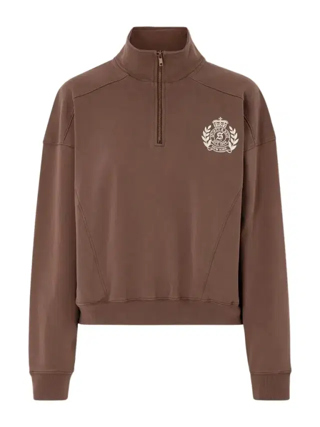 Embroidered Cotton-jersey Half-zip Sweatshirt Embroidered Cotton-jersey Half-zip Sweatshirt