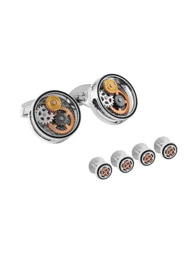 Men's 6-Piece Shirt Studs & Cufflink Set Men's 6-Piece Shirt Studs & Cufflink Set