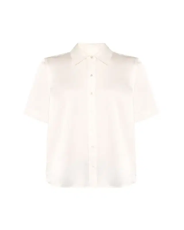 Ellah Short-Sleeve Silk Blouse Ellah Short-Sleeve Silk Blouse