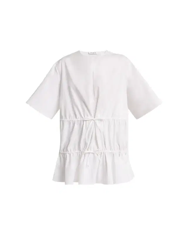 Short-Sleeve Tiered Tie Mini Dress Short-Sleeve Tiered Tie Mini Dress