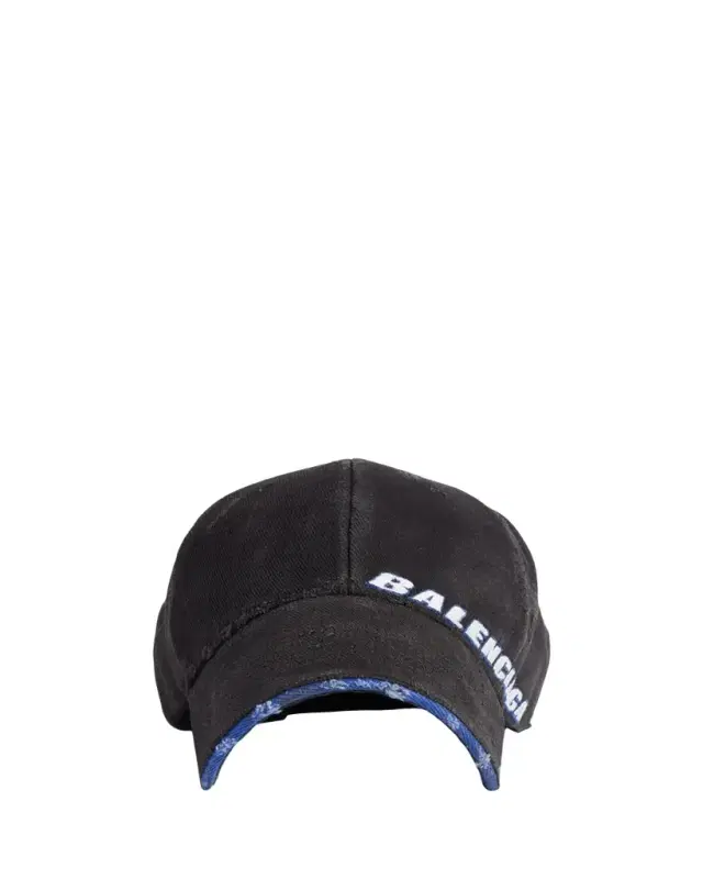 Men's Cotton Drill Distressed Tilted Logo Baseball Cap Men's Cotton Drill Distressed Tilted Logo Baseball Cap