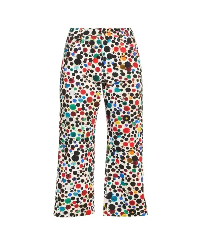 Orpheus Spotted Wide-Leg Crop Pants Orpheus Spotted Wide-Leg Crop Pants
