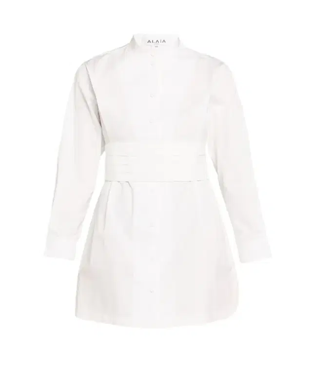 Cummerbund Mini Shirtdress Cummerbund Mini Shirtdress
