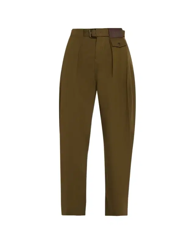 Cotton and Silk Straight-Leg Trousers Cotton and Silk Straight-Leg Trousers