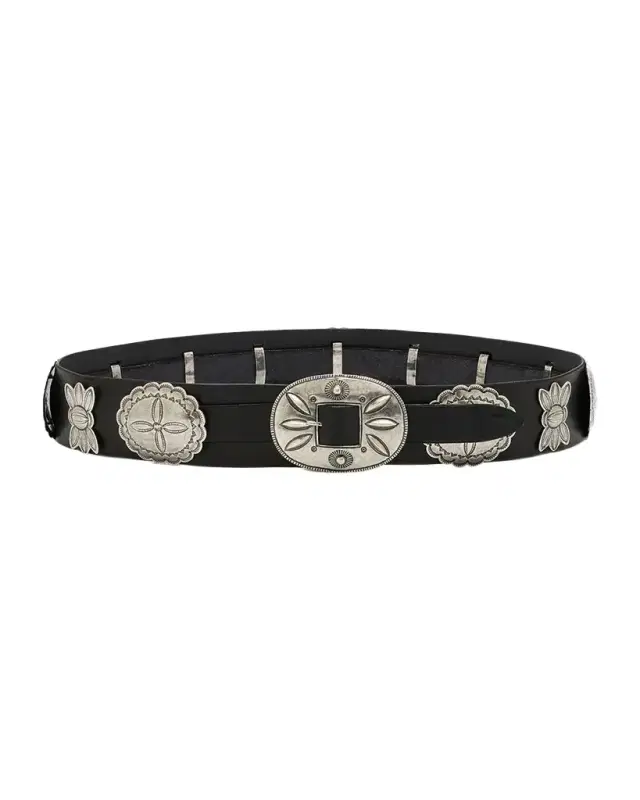 Leather Cast Concho Belt Leather Cast Concho Belt