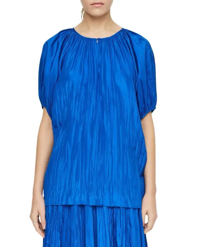 Briela Crinkled Habotai Silk Blouse Briela Crinkled Habotai Silk Blouse