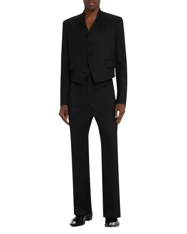Men's Textured Wool Trousers Men's Textured Wool Trousers