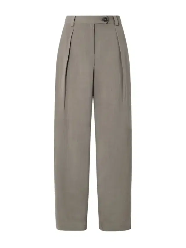 Pleated Woven Straight-leg Pants Pleated Woven Straight-leg Pants
