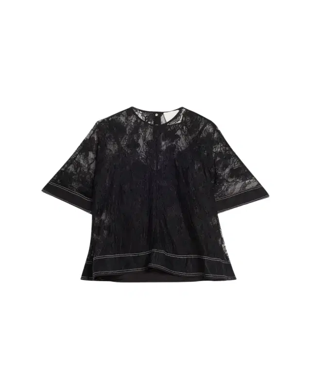 Floral Lace Dimensional Blouse Floral Lace Dimensional Blouse