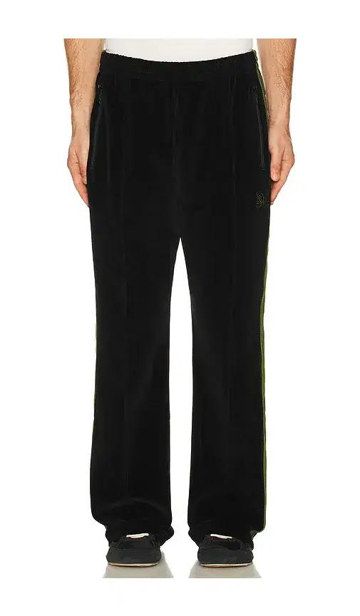 Bootcut Track Pant Cpe Velour In Black Bootcut Track Pant Cpe Velour In Black