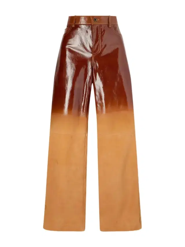 Dégradé Suede Straight-leg Pants Dégradé Suede Straight-leg Pants