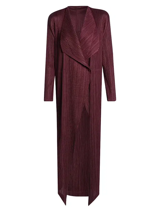 Women's Monthly Colors: January Plissé Drape Duster Jacket Women's Monthly Colors: January Plissé Drape Duster Jacket