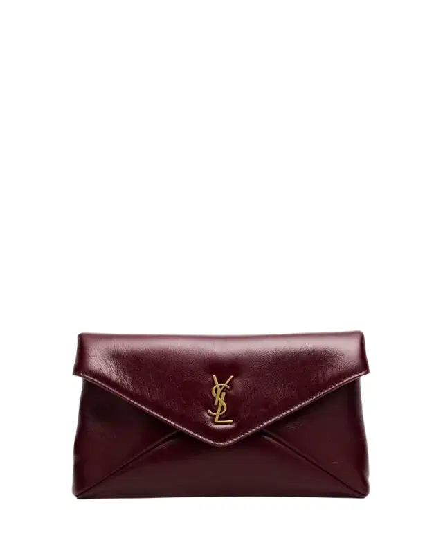 Cassandre Small YSL Pouch Bag in Shiny Calfskin Leather Cassandre Small YSL Pouch Bag in Shiny Calfskin Leather