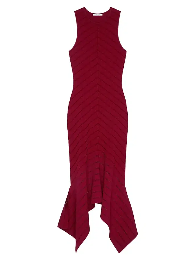 Women's Long Dress in Herringbone Knit Women's Long Dress in Herringbone Knit