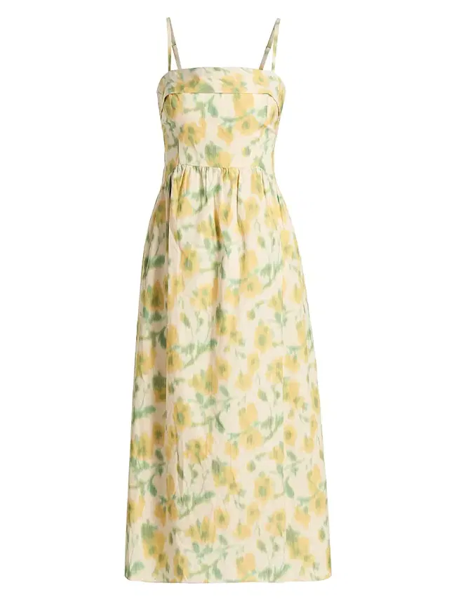 Women's Gigi Cascading Floral Midi-Dress Women's Gigi Cascading Floral Midi-Dress