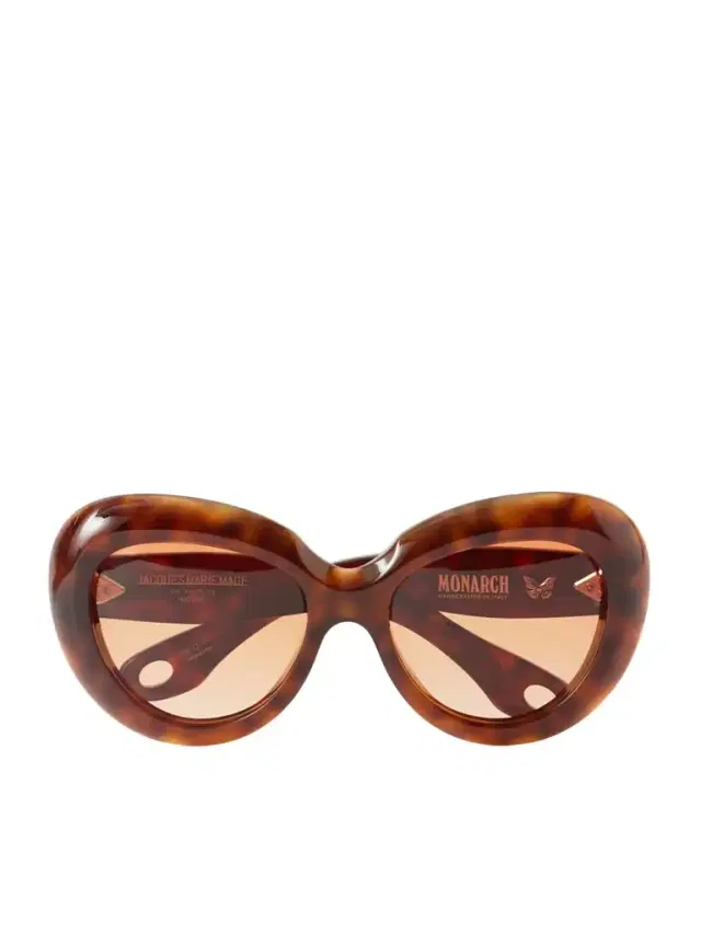 Monarch Round-frame Tortoiseshell Acetate Sunglasses Monarch Round-frame Tortoiseshell Acetate Sunglasses