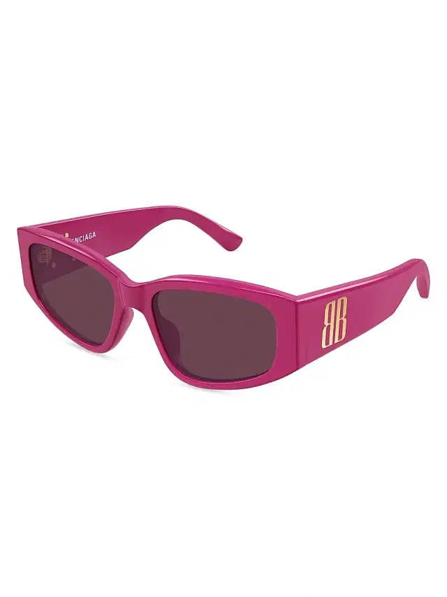 Women's Nano 56MM Geometric Sunglasses - Pink Women's Nano 56MM Geometric Sunglasses - Pink