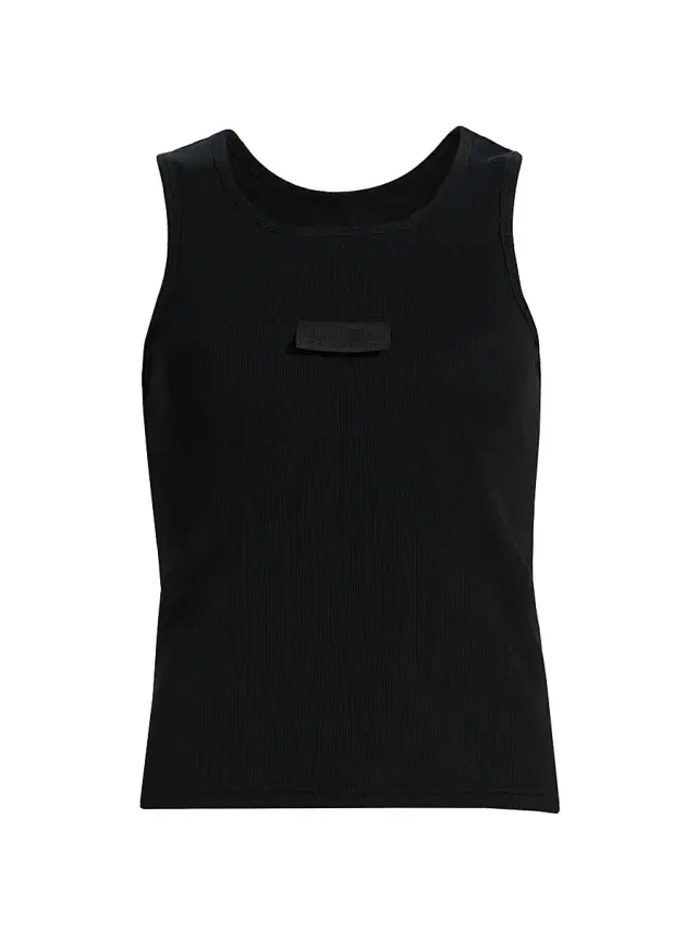 Women's Logo Rib-Knit Stretch Cotton Tank Women's Logo Rib-Knit Stretch Cotton Tank
