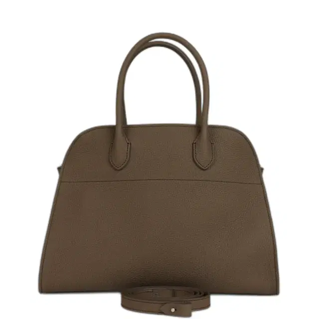 The Row Soft Margaux 12 Bag Smoked Taupe Calfskin Silver Hardware The Row Soft Margaux 12 Bag Smoked Taupe Calfskin Silver Hardware