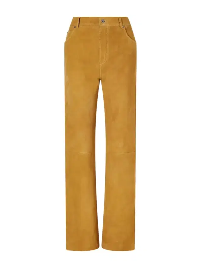 Suede High-rise Straight-leg Pants Suede High-rise Straight-leg Pants