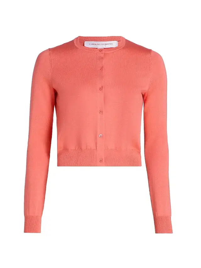 Women's Fitted Silk-Cotton Cardigan Women's Fitted Silk-Cotton Cardigan