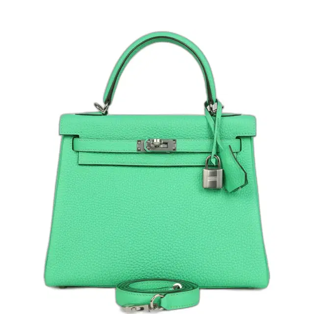Hermes Kelly Retourne 25 Vert Comics Togo Palladium Hardware Hermes Kelly Retourne 25 Vert Comics Togo Palladium Hardware