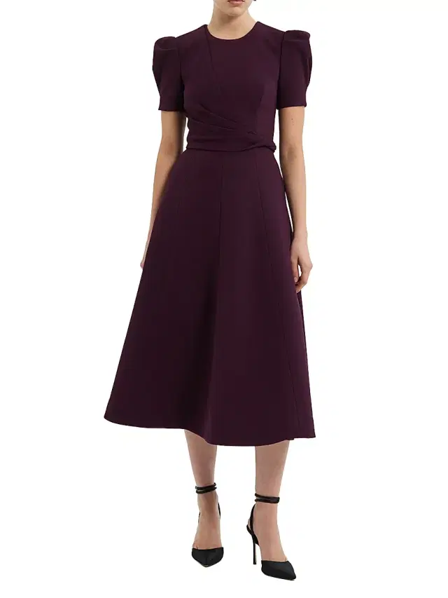 Women's Syrah Crepe Fit & Flare Midi-Dress Women's Syrah Crepe Fit & Flare Midi-Dress