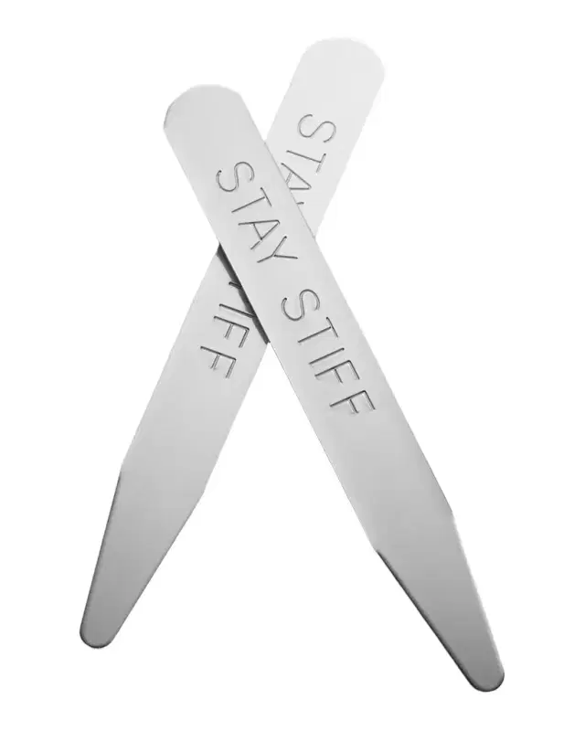 Men's Brass Stay Stiff Collar Stays Men's Brass Stay Stiff Collar Stays