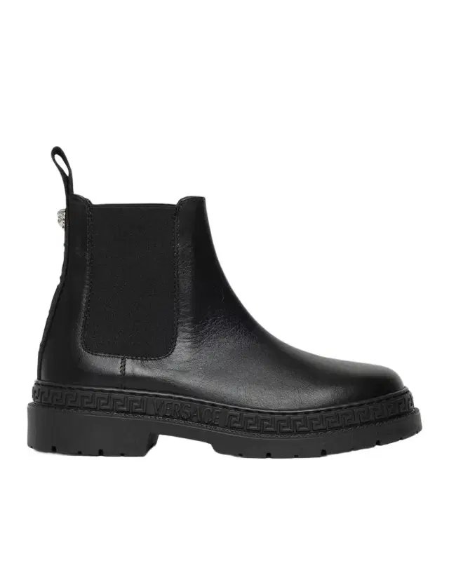 Girl's Greca Calf Leather Chelsea Boots, Kids Girl's Greca Calf Leather Chelsea Boots, Kids