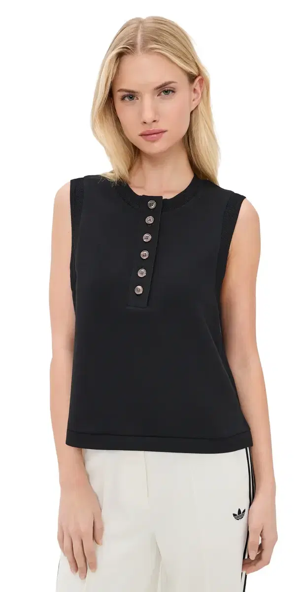 Marla Button Placket Tank Marla Button Placket Tank